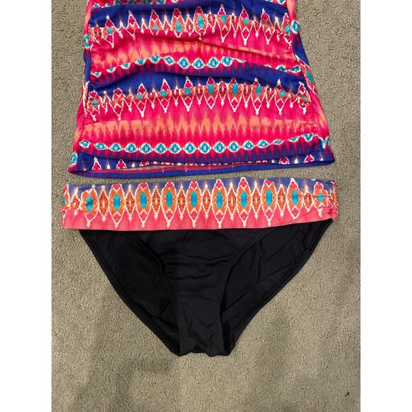 La Blanca Sandbar Bandeau Tankini in Pinkberry, 6 - Picture 4 of 7